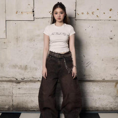 Devil Wing Balloon Jeans