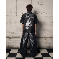 Devil Wing Balloon Jeans - 22WRLDWIDEE