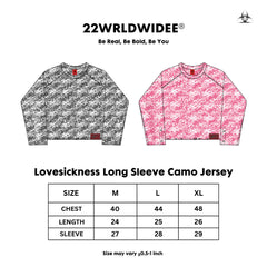 Lovesickness Long Sleeve Camo Jersey - 22WRLDWIDEE