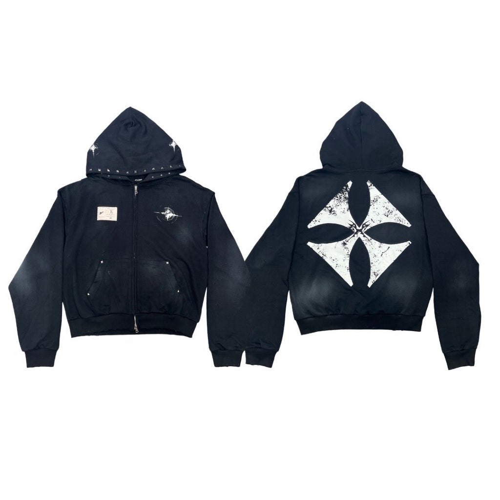 No Future Two-Way Zipper Hoodie - 22WRLDWIDEE
