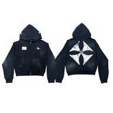 No Future Two-Way Zipper Hoodie - 22WRLDWIDEE