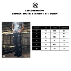 Broken Youth Straight Fit Denim
