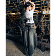Gothic Lace Hely Baby Tee - 22WRLDWIDEE