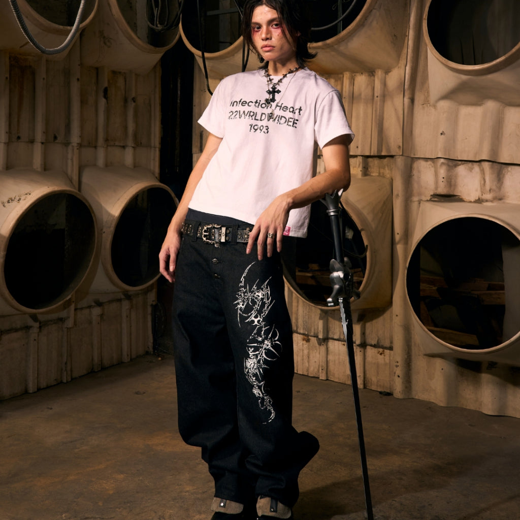 Venom Kiss Baggy Jeans - 22WRLDWIDEE