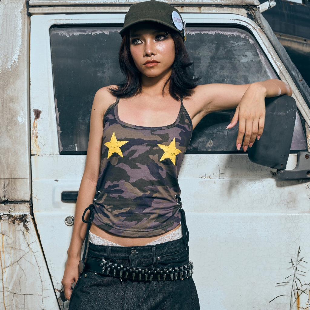 Fallen Star Camo Tank - 22WRLDWIDEE