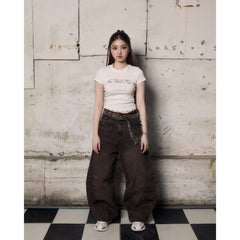 Devil Wing Balloon Jeans - 22WRLDWIDEE