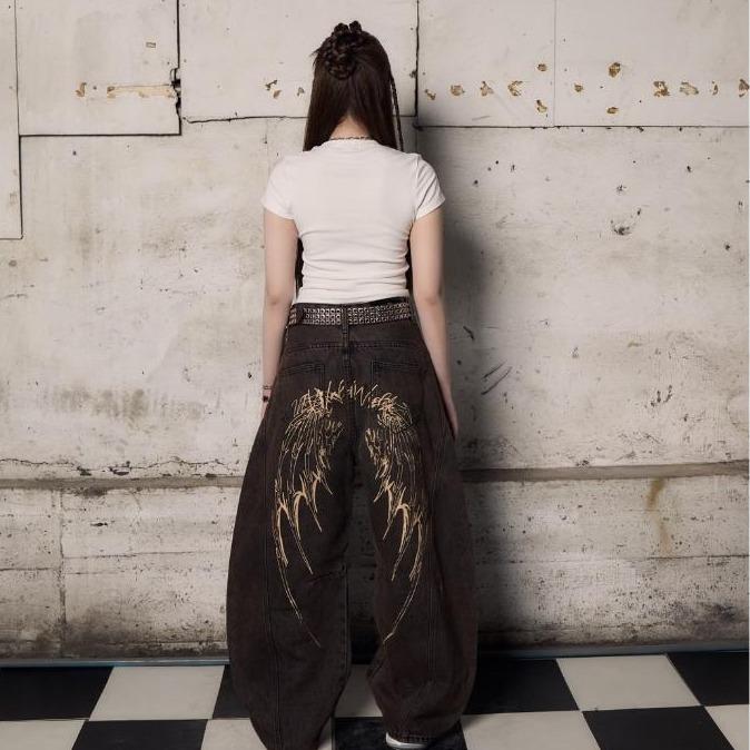 Devil Wing Balloon Jeans