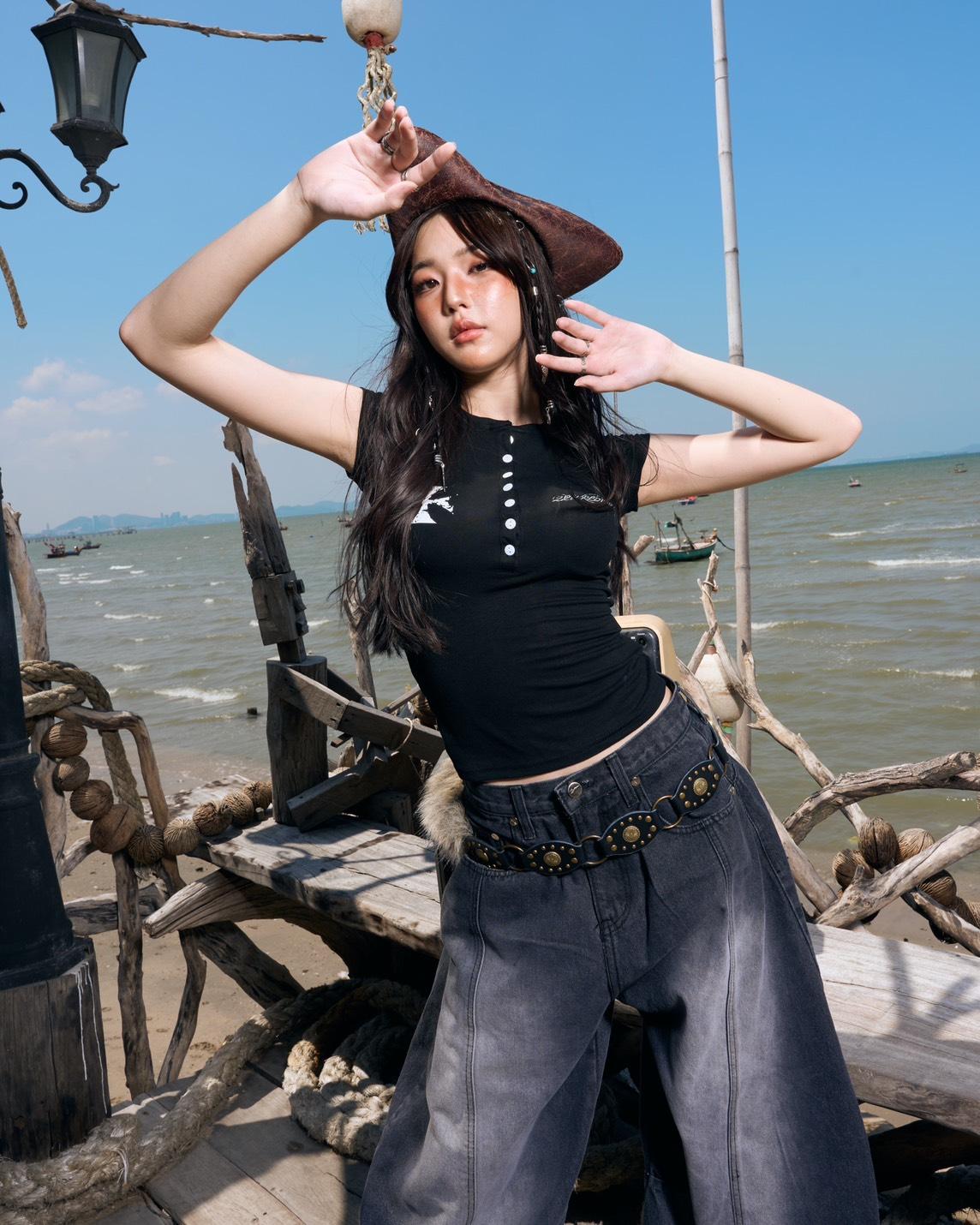 Gothic Lace Hely Baby Tee