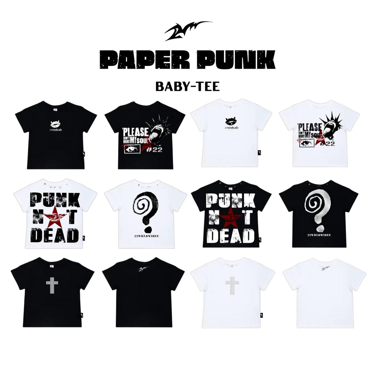Paper Punk Baby Tee Collection
