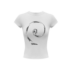 AD100 Abstract Ink Crop Top