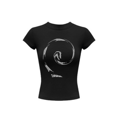 AD100 Abstract Ink Crop Top
