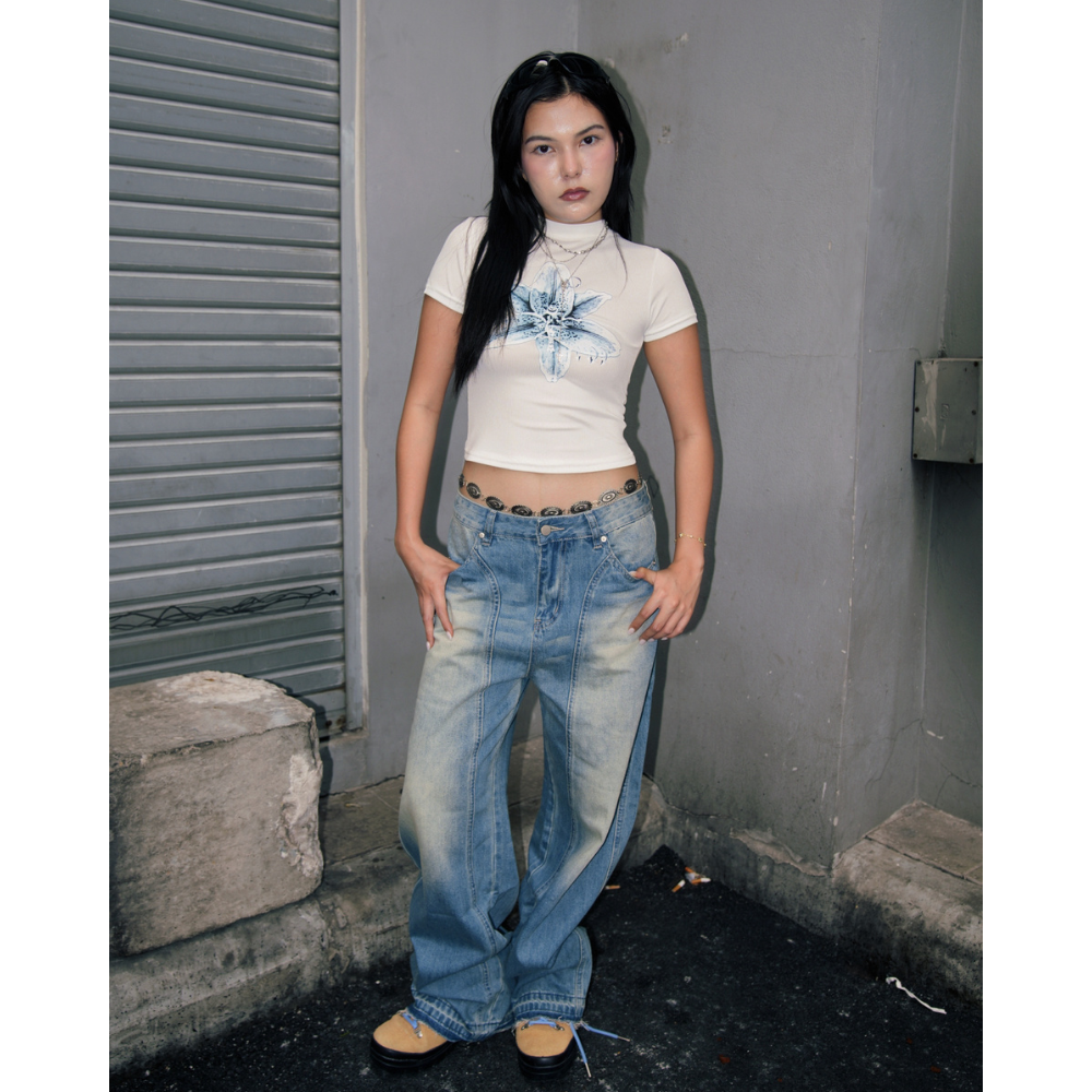 AD101 Petal Blades Crop Top