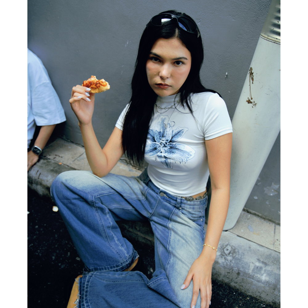 AD101 Petal Blades Crop Top