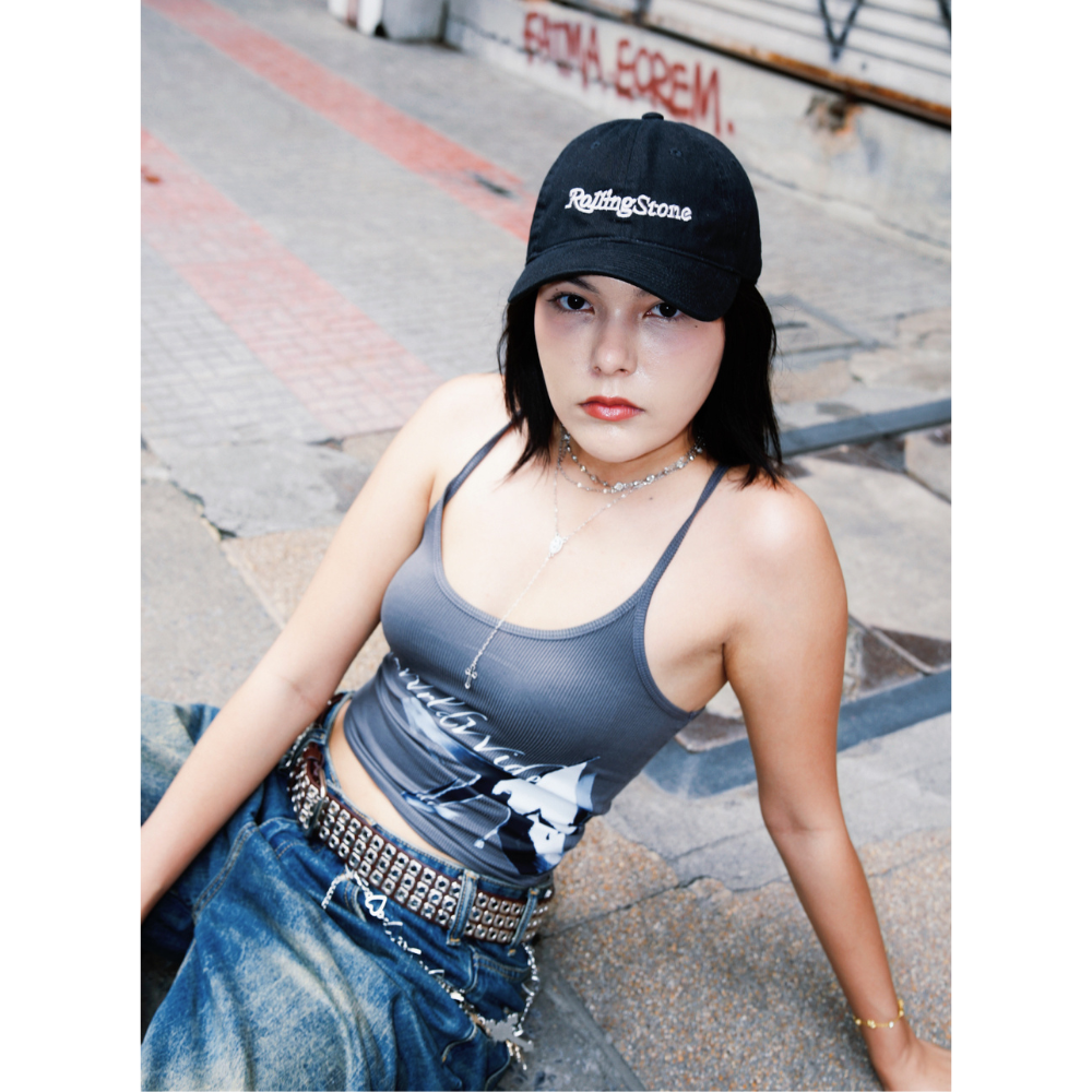AD099 Cosmic Curve Crop Top