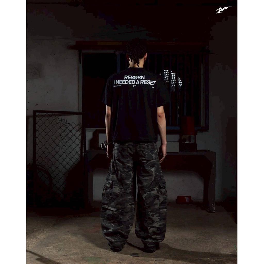 American Retro Camouflage Workwear Jeans