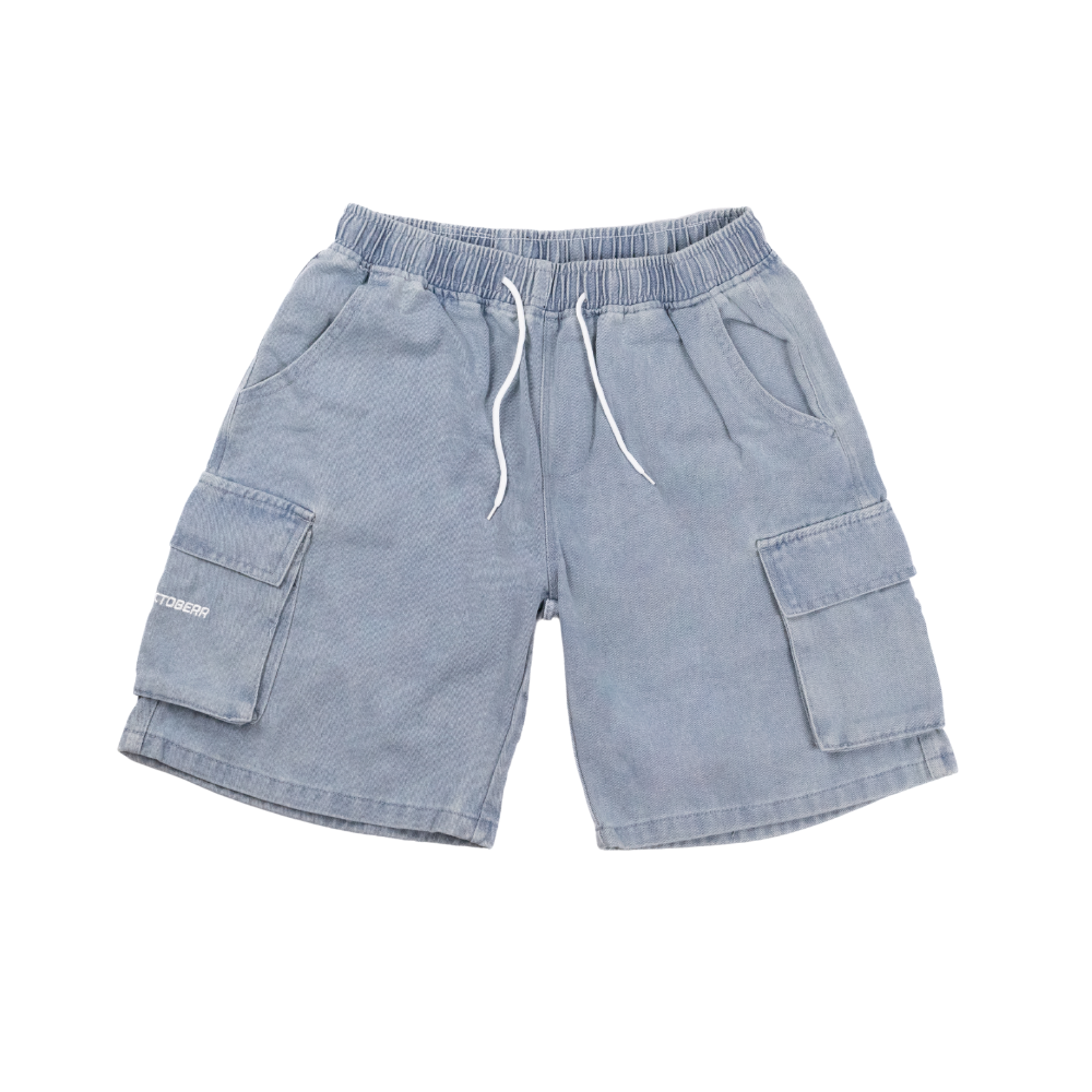 OC008 22 Cargo Denim Shorts