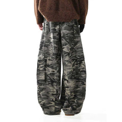 American Retro Camouflage Workwear Jeans