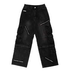 OC009 “22 1st Cargo Zipper Heavy Jeans