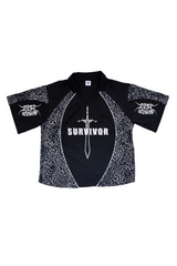 OC080 Black Leo Pard Men Crop