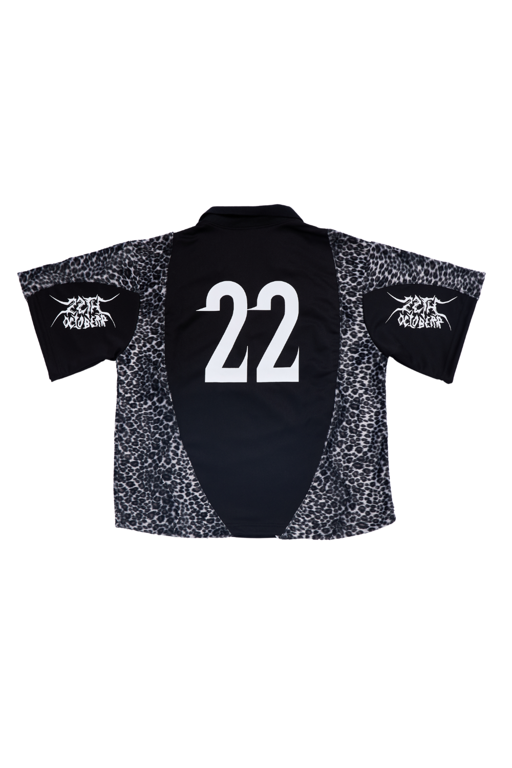 OC080 Black Leo Pard Men Crop