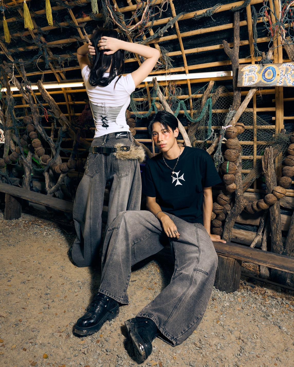 Outlaw Cross BoxyTee