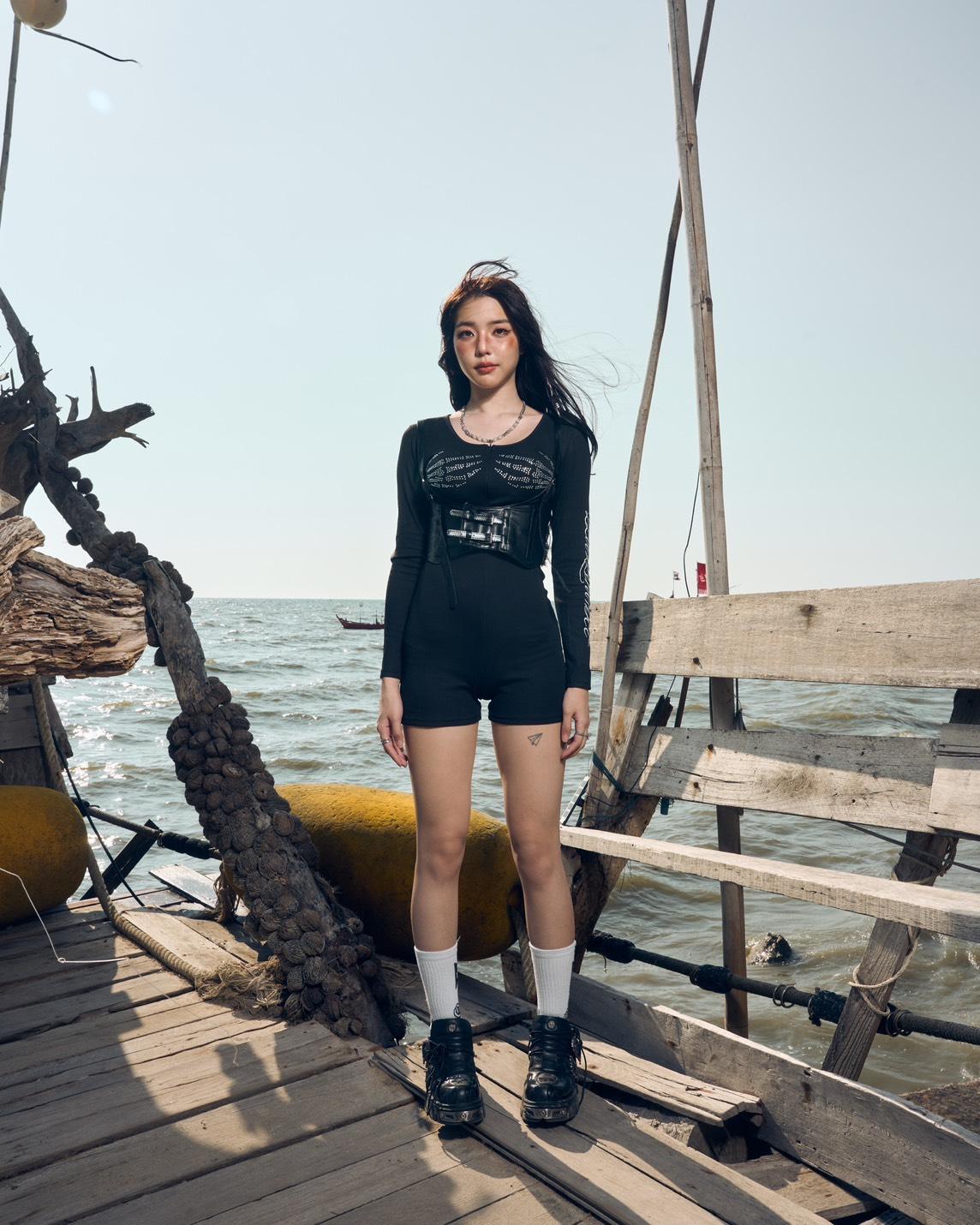 Skeleton Embrace body Suit