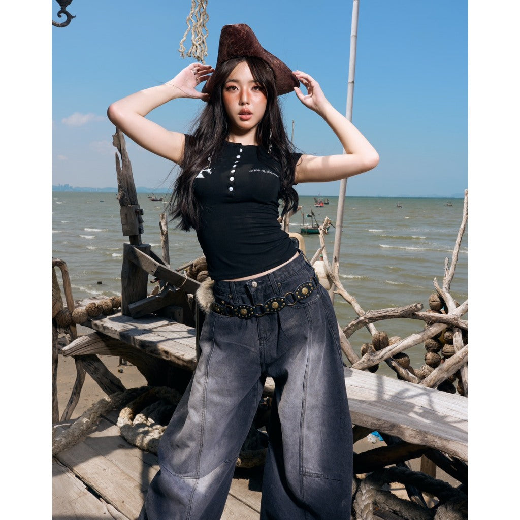 Gothic Lace Hely Baby Tee - 22WRLDWIDEE