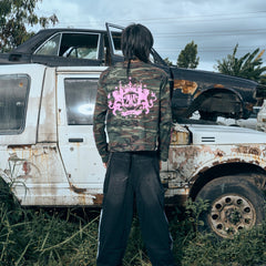 Born Starless Camo Long Sleeve Henley - 22WRLDWIDEE