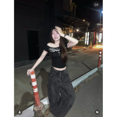 Crystal Wings Off Shoulder Shirt - 22WRLDWIDEE
