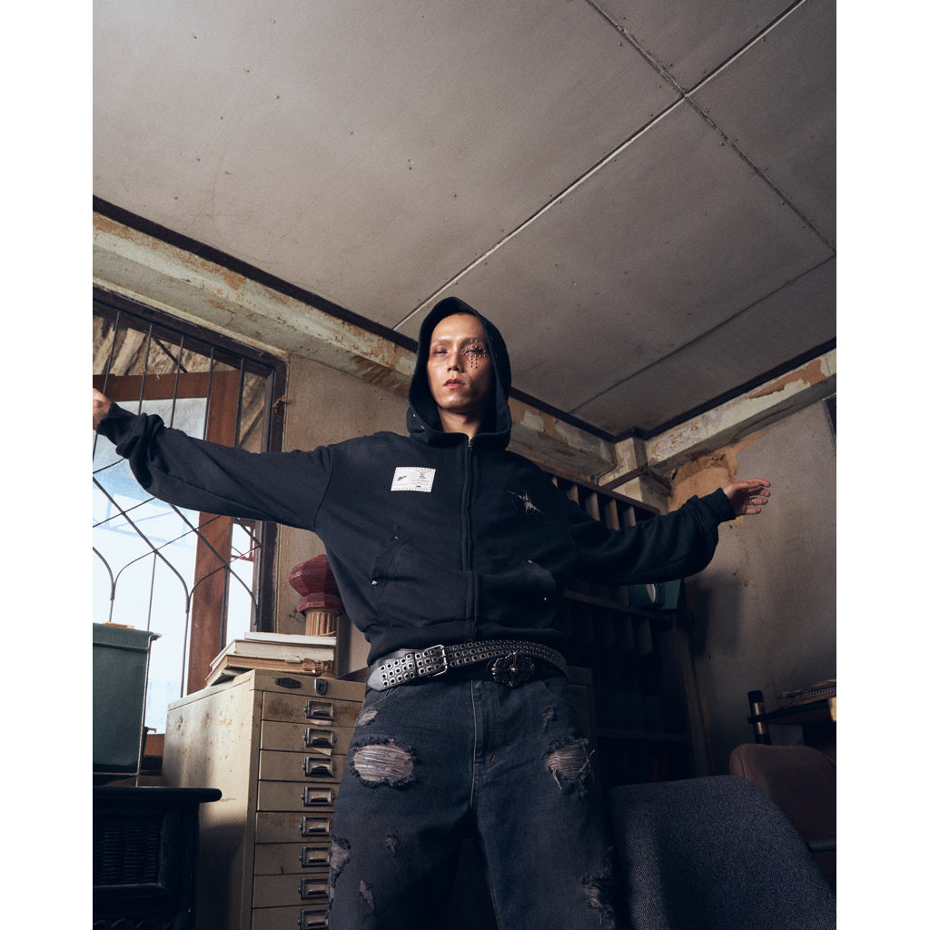 No Future Two-Way Zipper Hoodie - 22WRLDWIDEE