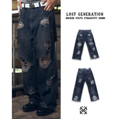 Broken Youth Straight Fit Denim - 22WRLDWIDEE